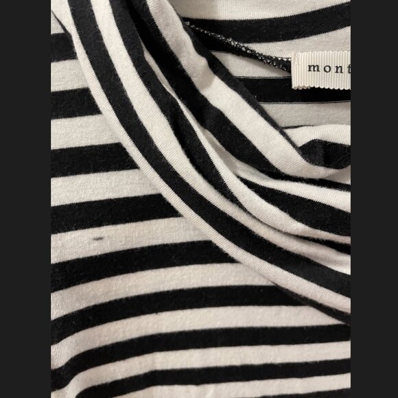ModCloth Coach Tour Dress - Black and White Stripes - Picture 2 of 3